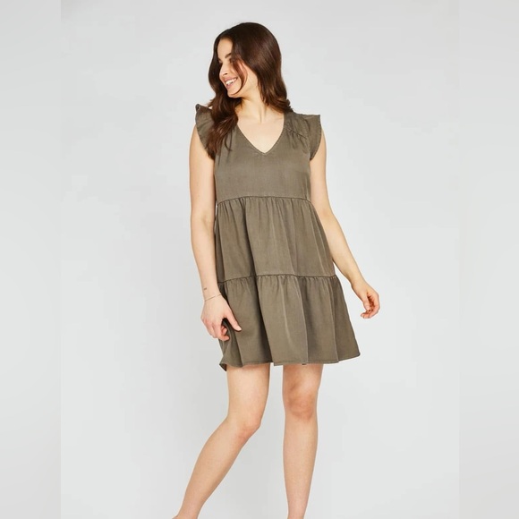 Gentle Fawn Geneva dress Olive Small NWT - Picture 2 of 2